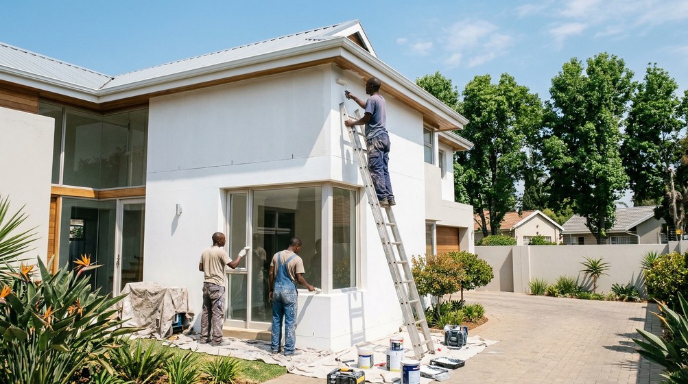 Professional painters working in Sunset Beach, Cape Town West Coast